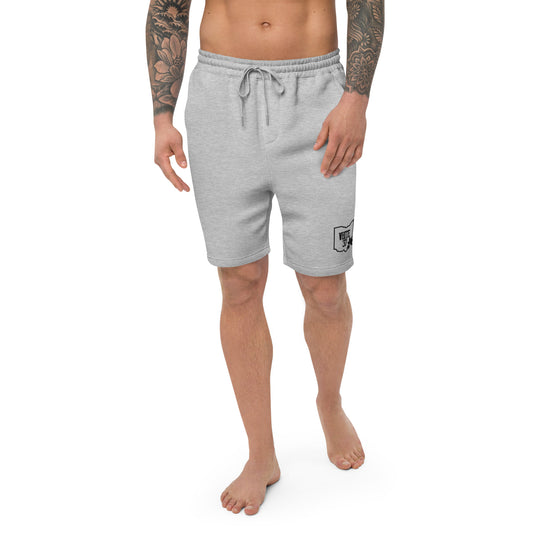 Men's fleece  embroidered shorts