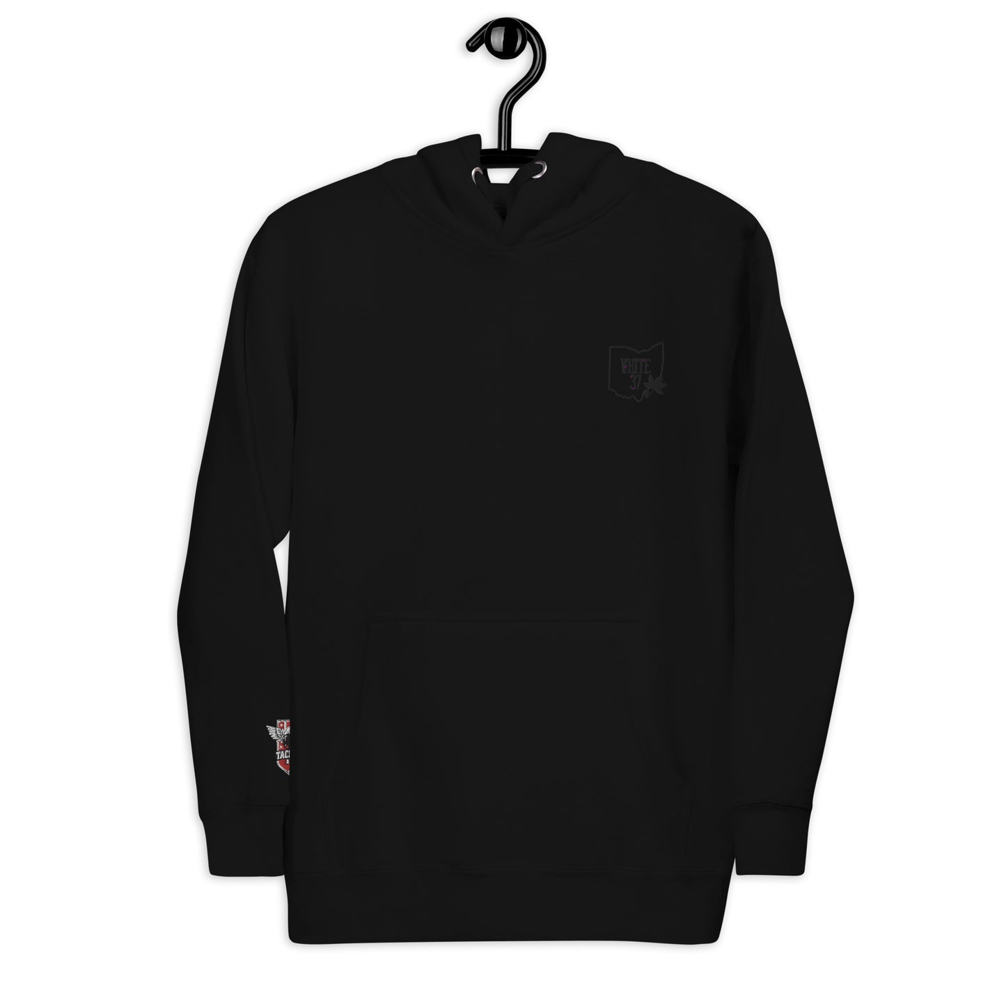 Black #37 Logo Hoodie ( embroidered)