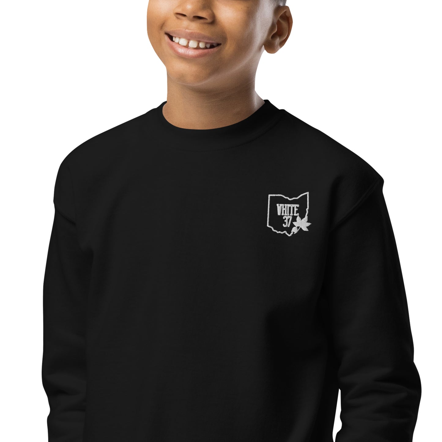 embroidered Youth crewneck sweatshirt